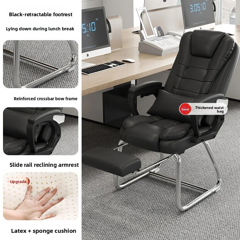 Computer chair, home office chair, comfortable for human body, reclining boss chair, chess and card room mahjong chair Oasis Select Dark Khaki