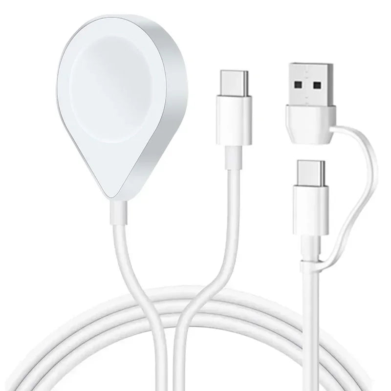 3 in 2 USB C Cable for Apple Watch Charger iPhone Charger Fast Charging Cable Compatible with iWatch Ultra/SE/9/8/7/6/5/4/3/2/1 Oasis Select 3 In 2