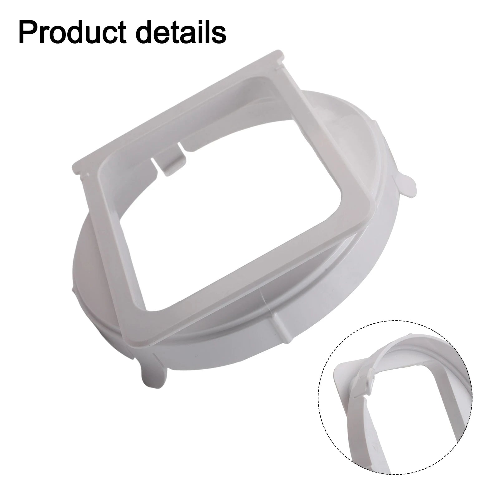 150mm Portable AC Exhaust Hose Adapter – Square to Round Fit