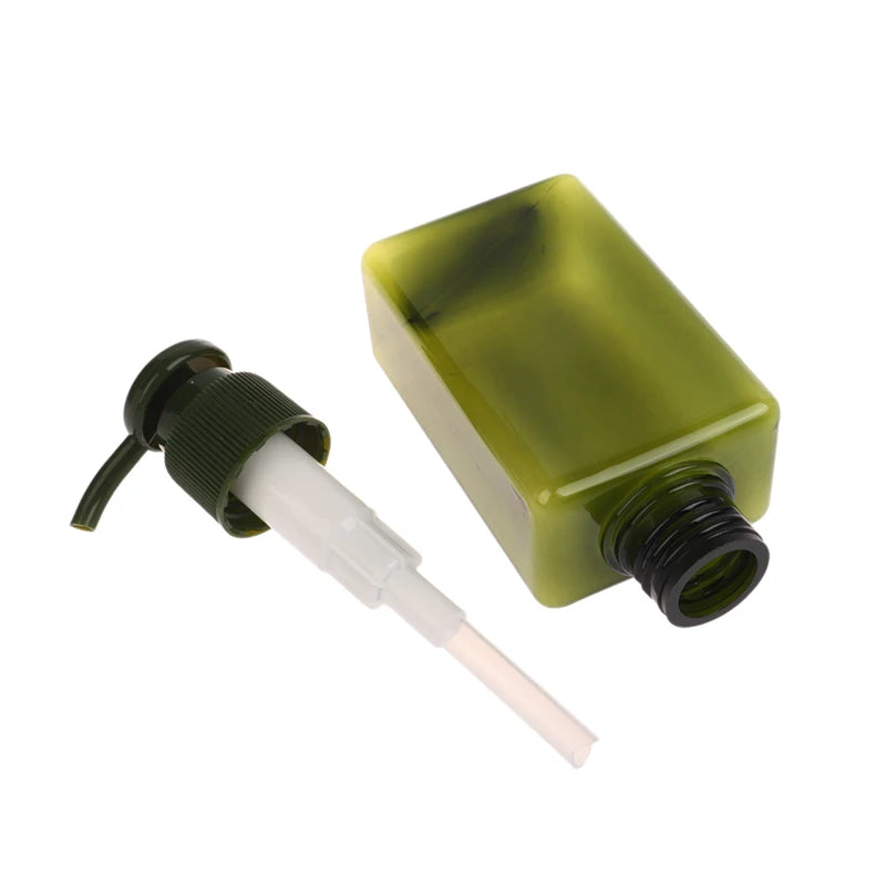 100ml Square Foaming Dispenser Bottle Portable Soap Dispensers Liquid Soap Shampoo Pump Bottles Bathroom Travel Accessories Oasis Select