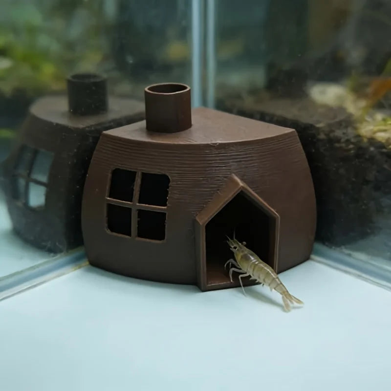 Corner Cabin Fish Hideaway Aquarium Fish Aquatic Supplies Ornaments Breeding Resting Caves safe houses Fish Aquarium Accessories Oasis Select