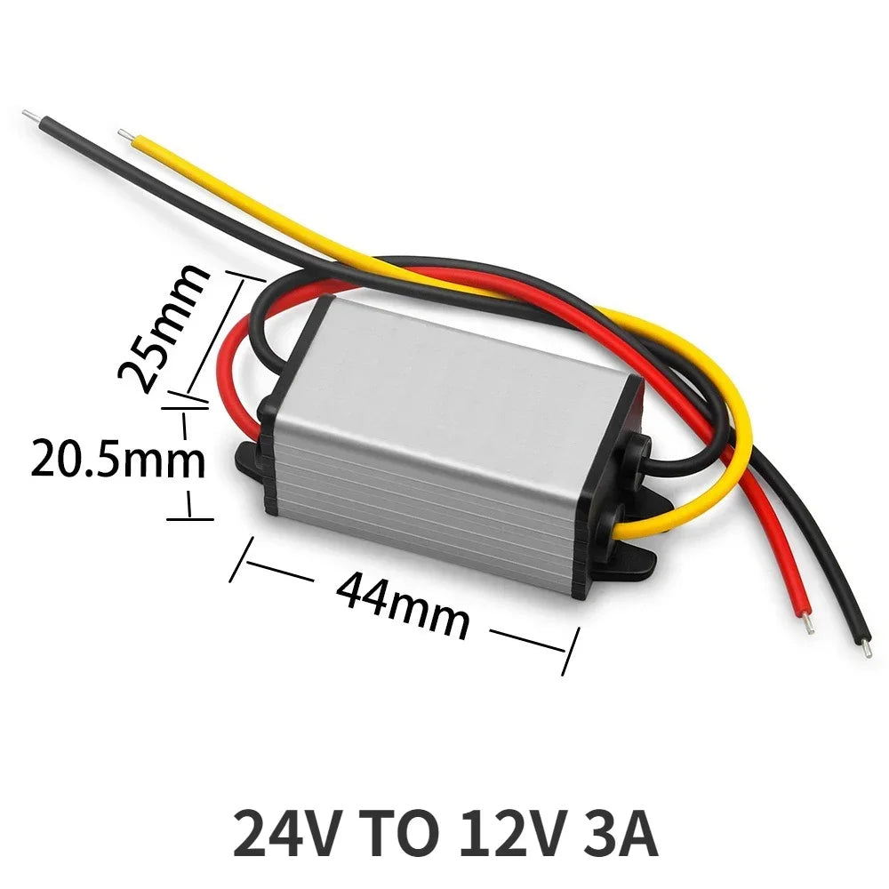 24V to 12V Converter Step Down 24V 12V Waterproof Module DC 1A-5A Buck Model Converter 24V to 12V Voltage Regulator Oasis Select 24V TO 12V 3A 24V 12V