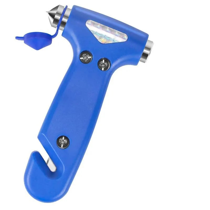 Multi-function Hammer Two-in-one Safety Hammer Rescue Hammer Car Escape Hammer Window Breaker Vehicle Emergency Tool Oasis Select Blue