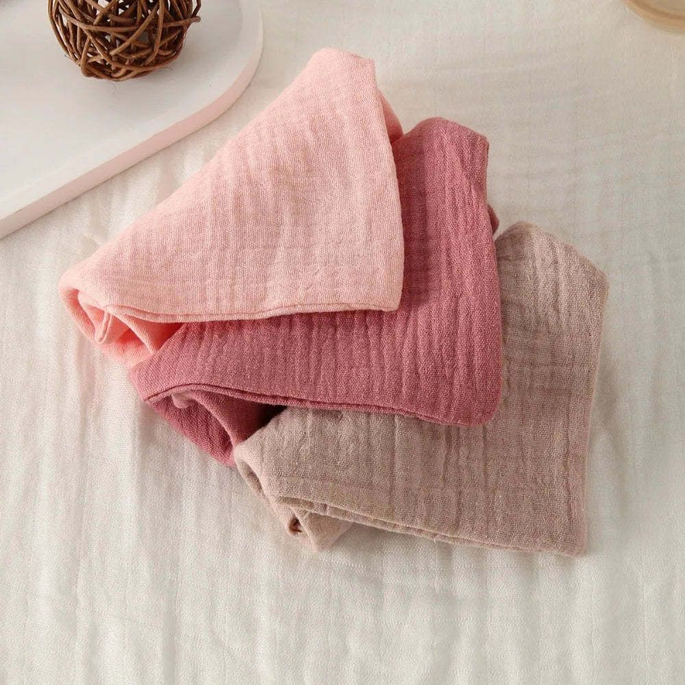 4-Layer Pure Cotton Baby Washcloth Soft Absorbent Square Towels Gauze