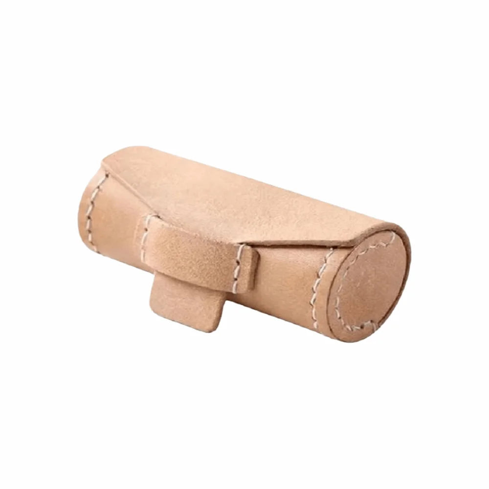 Mini PU Leather Lipstick Case with Keychain | Portable Cover