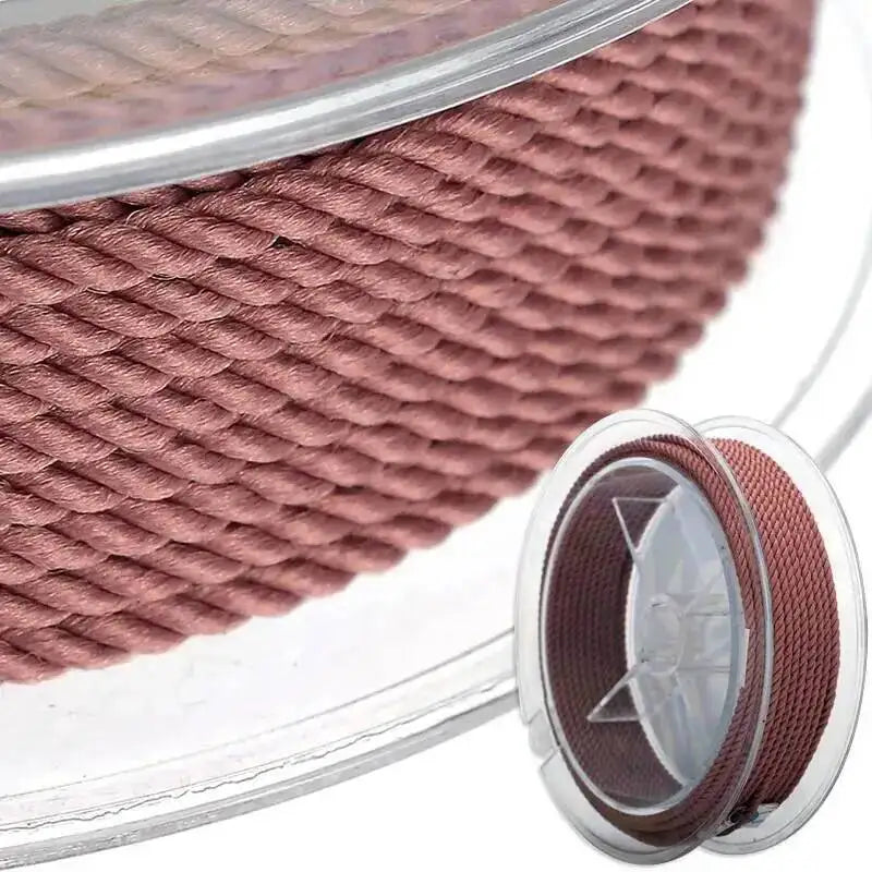 1mm 45m Silk Thread Milan Braided Cord DIY Jewelry Accessories Jewelry Making Supplies Twine Beading Threads HandCrafts Rope Oasis Select Gray Rose Color 1mm 15m