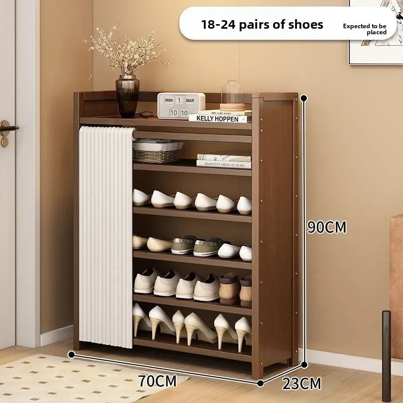 Multi-functional Folding Shoe Rack Installation-free Integrated