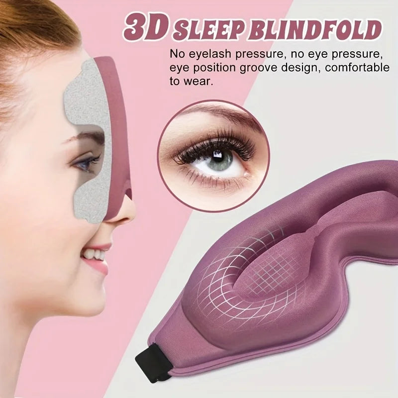 Sleep Mask, 3D Deep Contour Eye Mask with Adjustable Straps To Fit Different Head Shapes, Universal Eye Mask for Men and Women Oasis Select