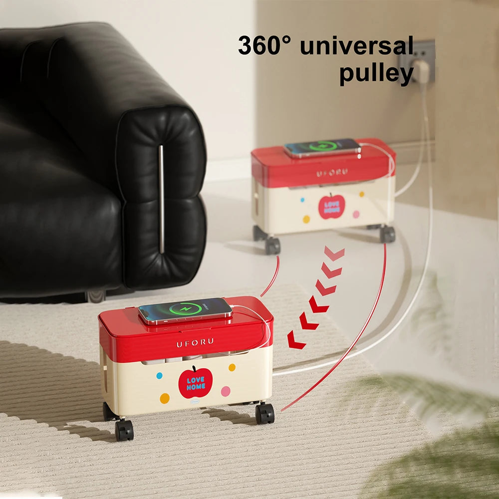 1pc Cable Organiser with Castors Spacious Capacity, Stylish Design The Ultimate Cable Management Solution Oasis Select