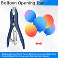 LIKE WISH Balloon Opening Tool 2 Pieces Balloon Expansion Tool Filling Confetti Mouth For Transparent Bobo Balloon Opener Oasis Select Blue