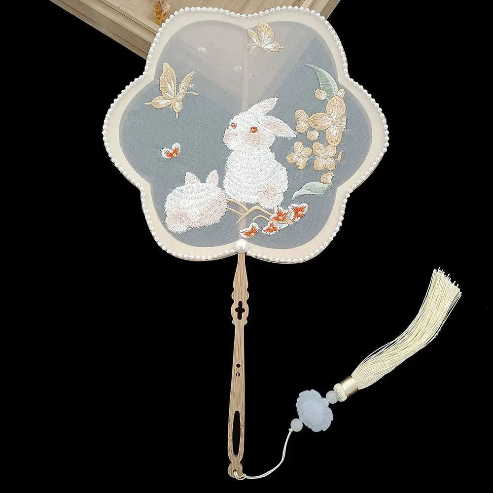 Style Hanfu Accessories Dancing Fan DIY Craftsmanship Decorative Fans Home Decoration Hand Fan Group Fan Photography Prop Oasis Select 1