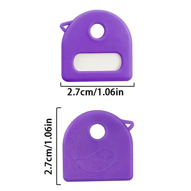 20Pcs Flexible Key Identifier Caps, Soft Rubber Colorful Key Covers DIY Key Marking Accessories Oasis Select