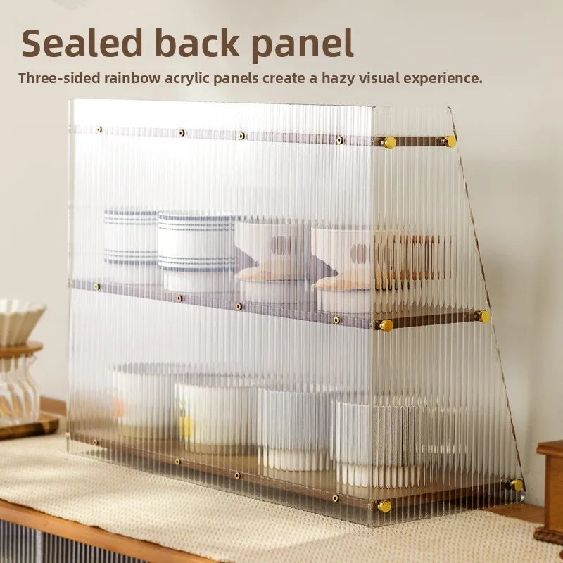 Cup storage rack desktop water cup collection rack dining table bar counter, household tea cup holder double-layer drain Oasis Select