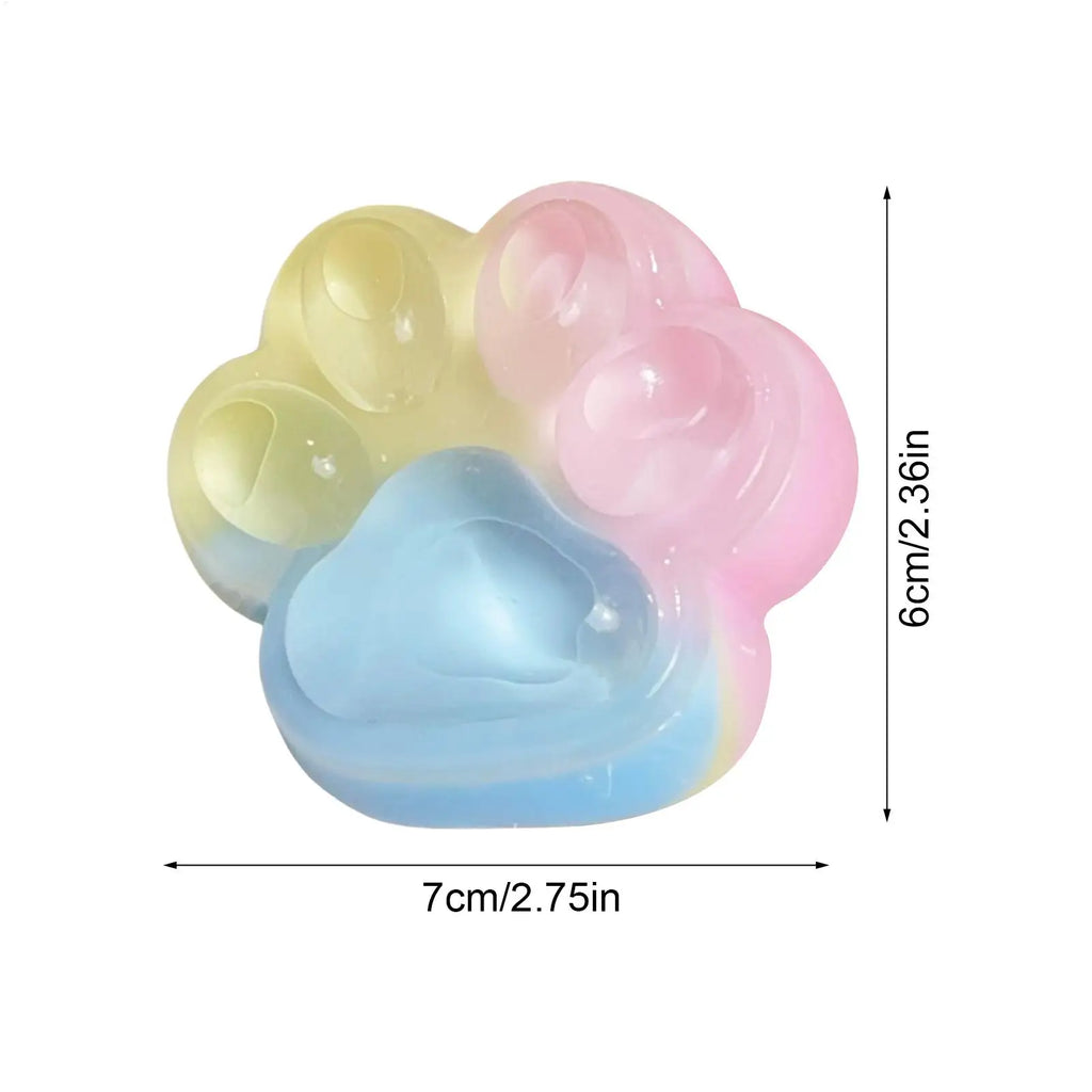 Squeeze Paw Toy 1PC Cat Paw Pinch Toy Stress Relief Soft Fidget Toy Relax Squeeze Toy Slow Rebound Stress Relief Cat Claw Toy Oasis Select