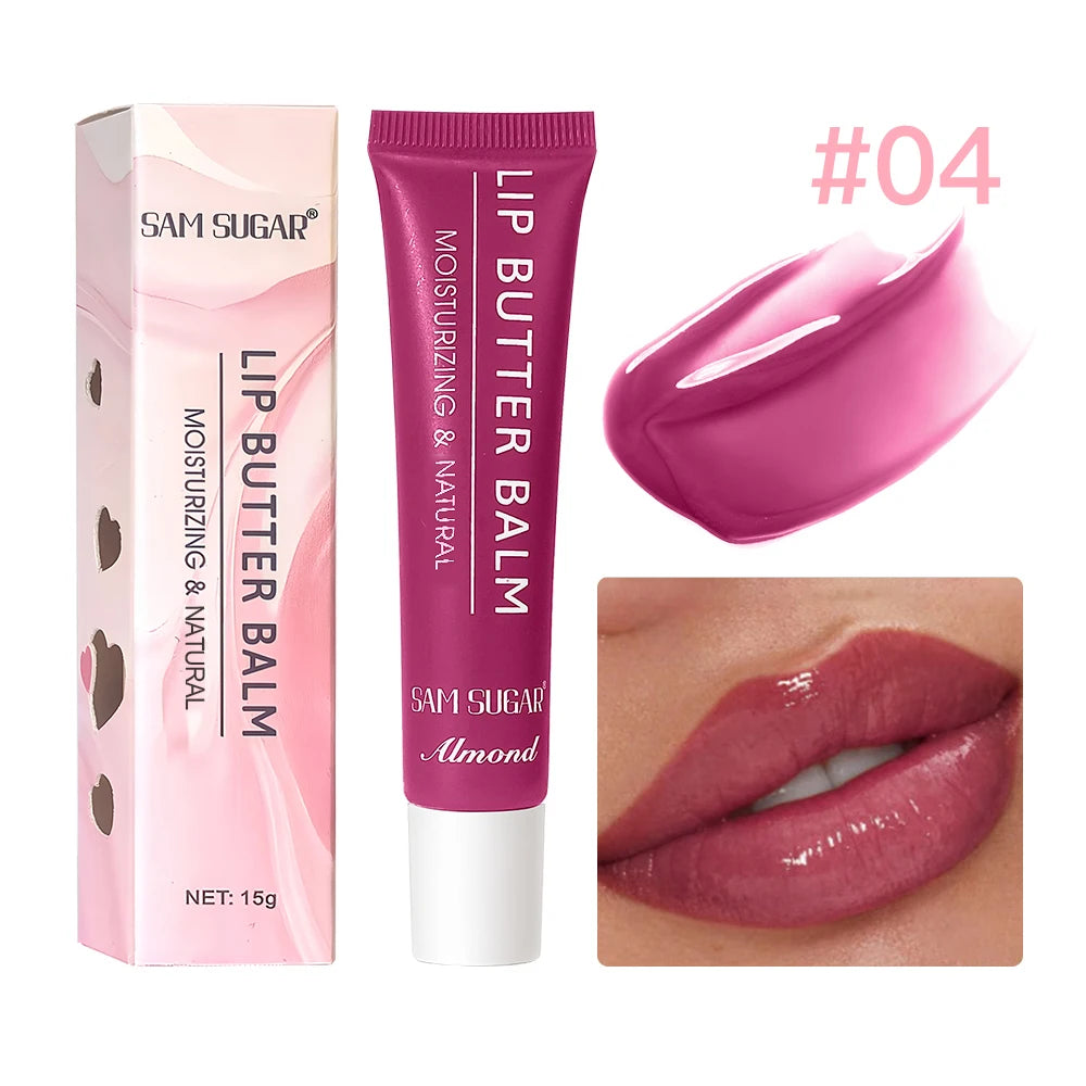 Hydrating Lip Butter Balm Long Lasting Waterproof Non Greasy Oil Gloss Mirror Shine Tint Care 5 Colors Oasis Select 04