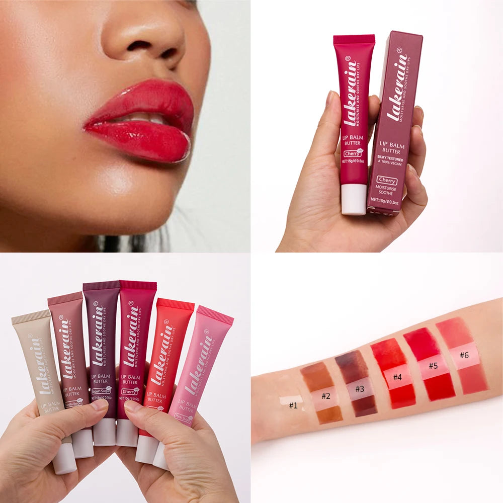 Summer Tinted Lip Butter Balm Conditioning Vegan Pink Sugar Lip Balm for Instant Moisture Shine & Hydration Soothing Skincare Oasis Select