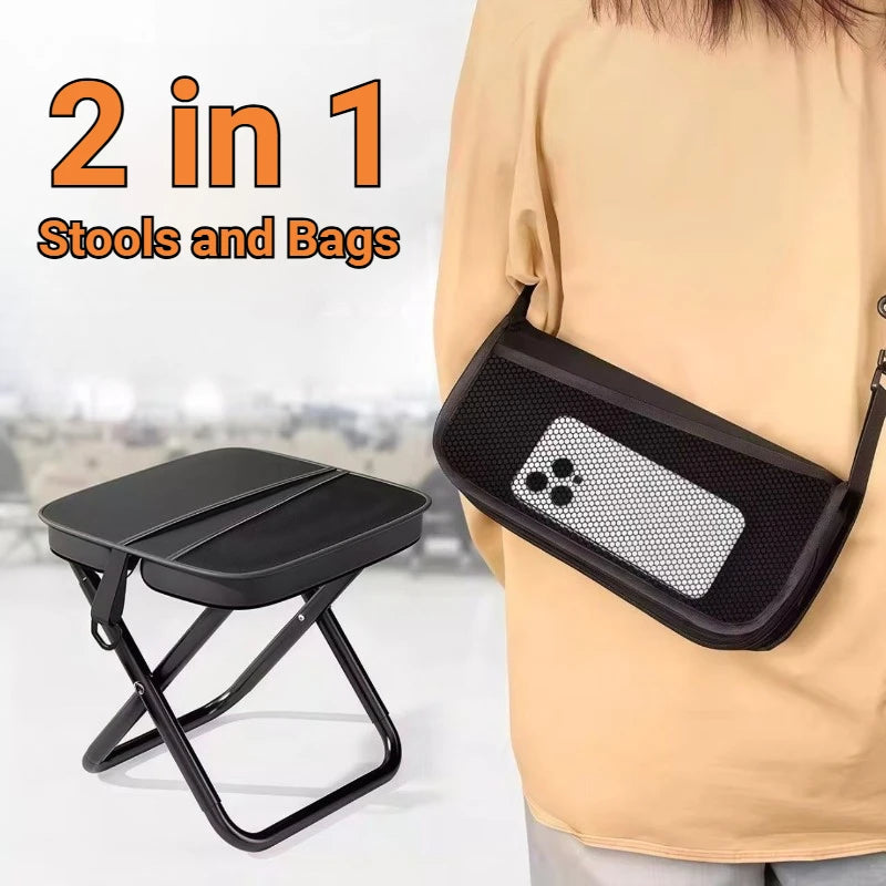 Home Low Stools, Outdoor Folding Stools, Hand in Hand with Bags, Mazha, Tourism, Camping, Fishing, Train Queues, Small Stools Oasis Select