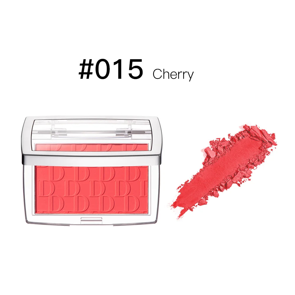 2pcs Matte Embossed Blush & Brush Long Lasting High Pigmented Multi-Purpose Blush Palette Pink Natural Color Rendering Cosmetics Oasis Select 015 No Brush