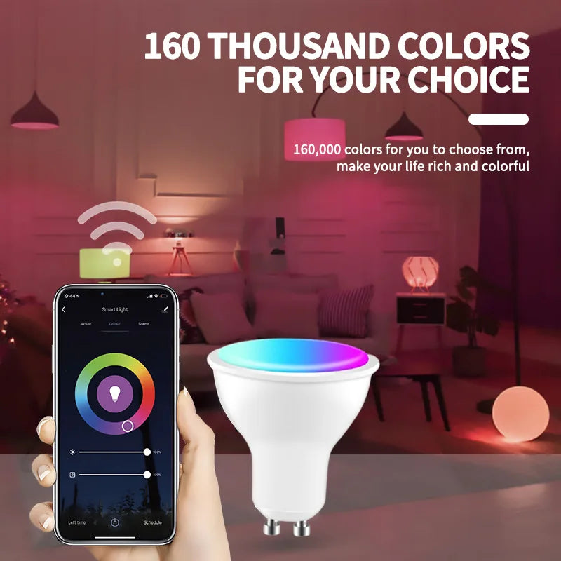 Led Wifi Bluetooth Smart Dimmable Light Bulbs GU10 Dimmable Light Bulbs 5W Support Alexa, Google Voice Control AC 100-240V 5W Oasis Select AC 200-240V Bluetooth Yes|5w