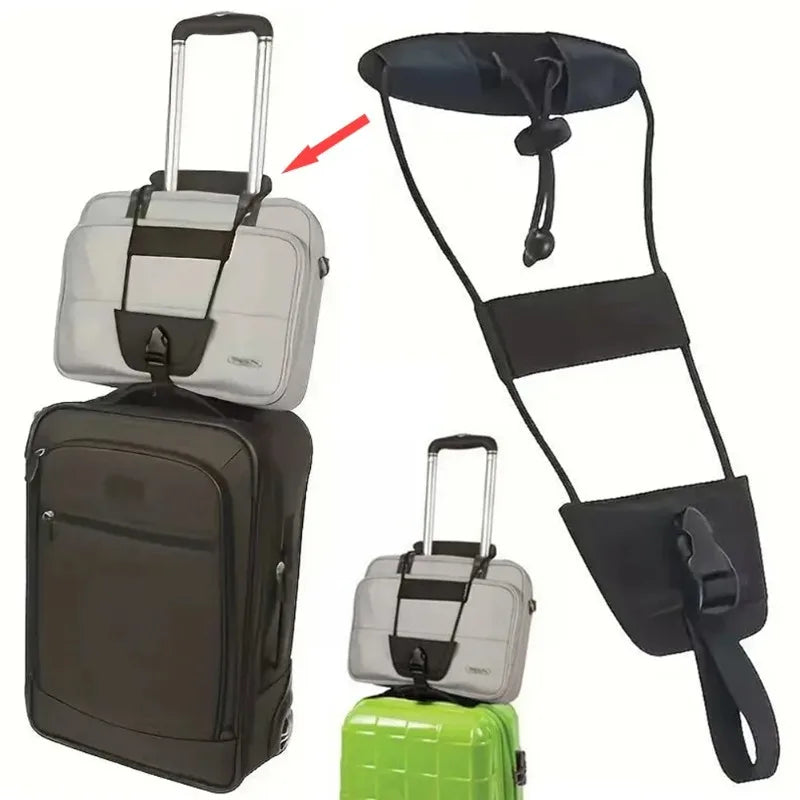 1pcs Luggage Straps with Cross Shaped Straps Wear-resistant Expandable and Load Reducing Oxford Cloth Elastic Rope Oasis Select