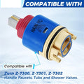 RK7300-CART-3P Shower Pressure Balance Valve Cartridge for Zurn Z-7300,Handle Faucets,tub and Shower Valves W/Anti-leak Tape Oasis Select Default Title