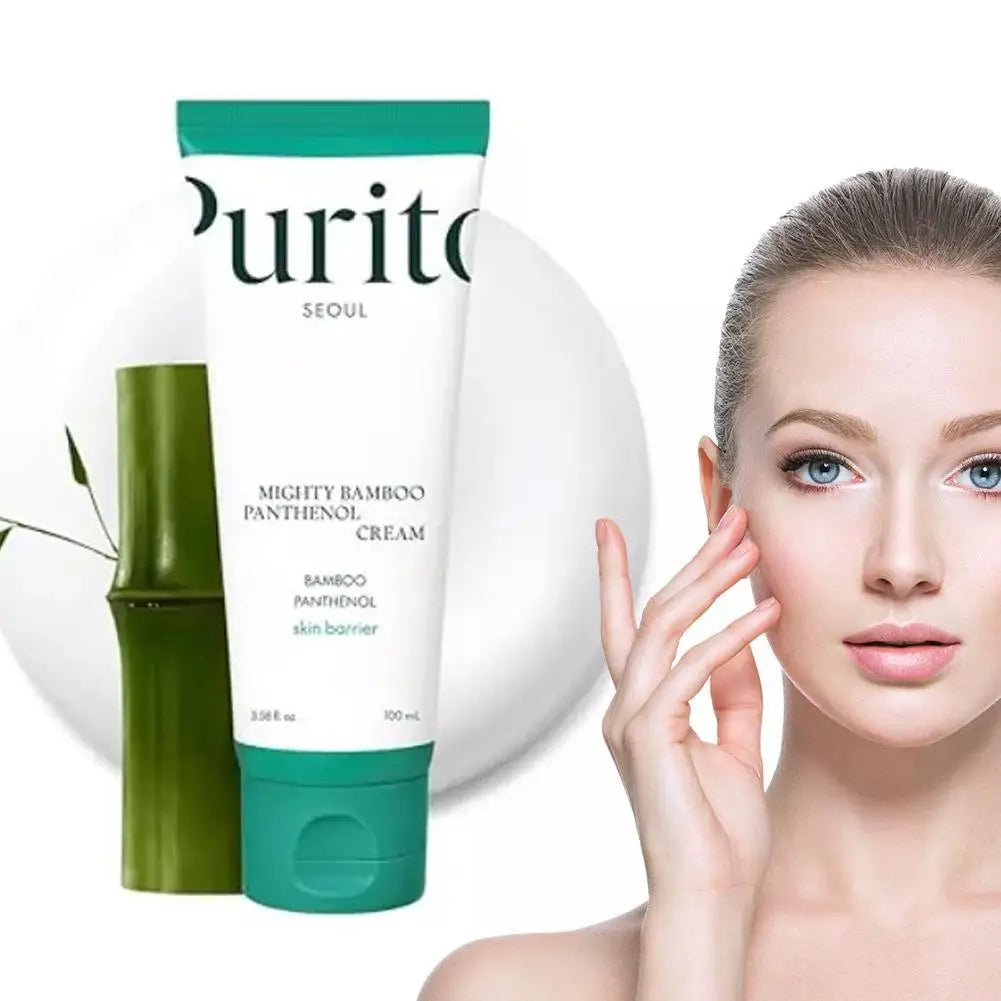 Korean Purito Bamboo Essence Cream Moisturizing And Nourishing Repair Skin Reduce Fine Lines And Wrinkles 100ml Oasis Select