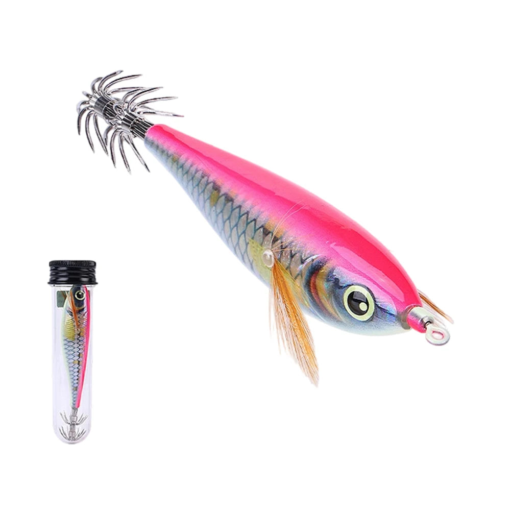 10cm 10.7g Horizontal Shrimp Squid Hook Slow Sinking Artificial Lure With Sound Bead For Octopus Sea Fishing Night Tackle Oasis Select 2