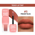 Teddy Tint Lip Color Tear Lip Gloss Super Stay Long-Lasting Coloring 12H Matte Texture Waterproof Lip Stain Lipstick Cosmetics Oasis Select 5Present Bliss