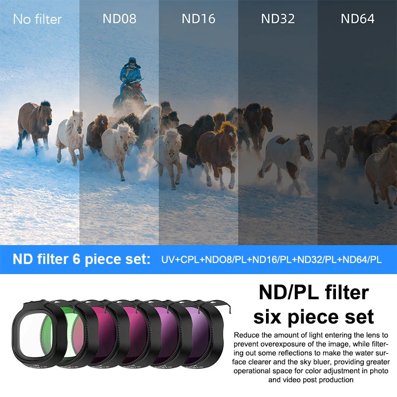 Drone Lens Filter Set For Neo2 ND Filter Kit ND8 ND16 ND32 CPL UV Filter Camera Anti-glare Filter Drone Accessories Oasis Select A19