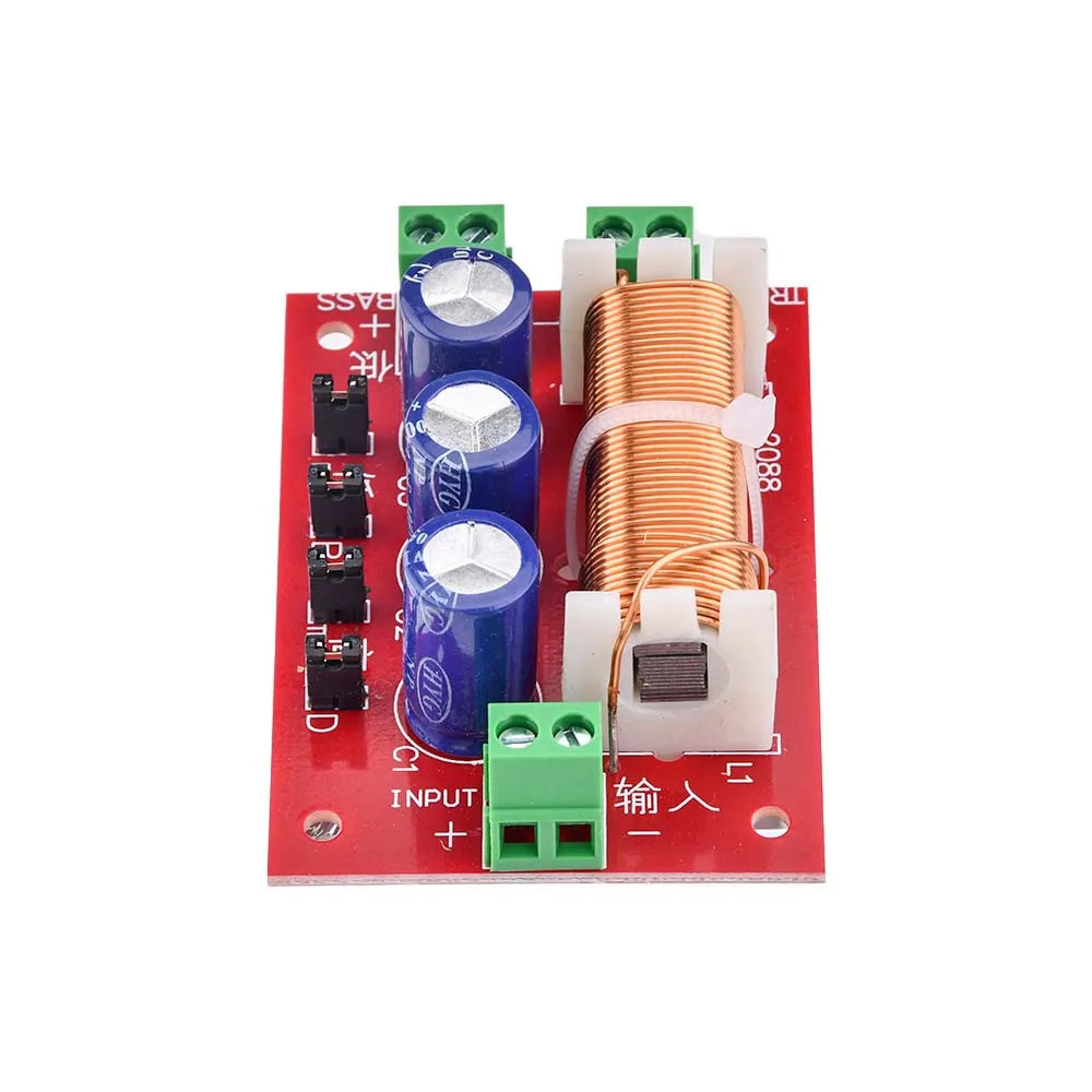 YLY-2088 2-Way Audio Speaker Crossover Filter Module 400W Full Range Adjustable Bass/Treble Frequency Divider No Welding Needed Oasis Select