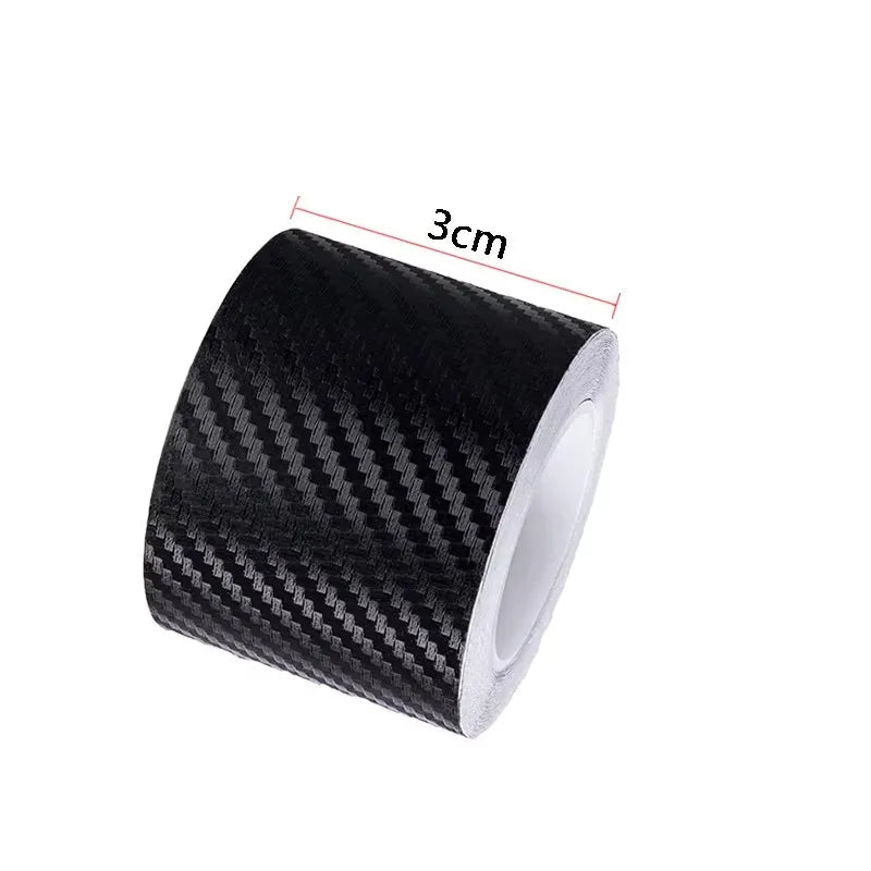 1/3/4pcs 7/5/3/1m Car 3D Carbon Fiber Sticker Threshold Anti Slip Protector Luggage Bumper Side Mirror Anti Scratch Tape Sticker Oasis Select 7m 3cm