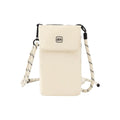 Nylon Mobile Phone Bag Waterproof Vertical Storage Crossbody Bag Zipper Closure Lightweight Phone Purse Women's Use Oasis Select Beige