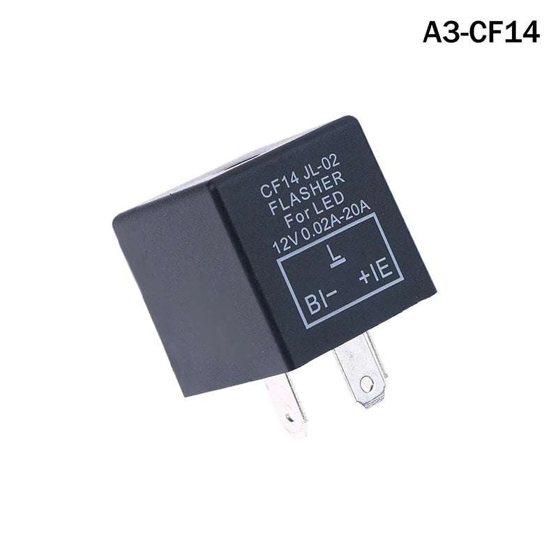 CF13KT CF13 CF14 Universal 3 Pins 12V 0.02A-20A Adjustable LED Turn Light Flasher Flash Relay Motorcycle Switch Oasis Select CF14
