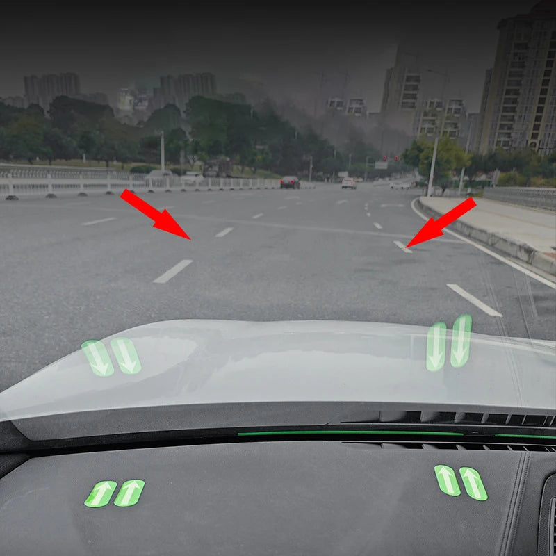2pcs Car Parking Aid Guide Markers & Wheel Alignment Stickers,Low-Light Visibility Parking Lines, Beginner Driver Assistance Oasis Select