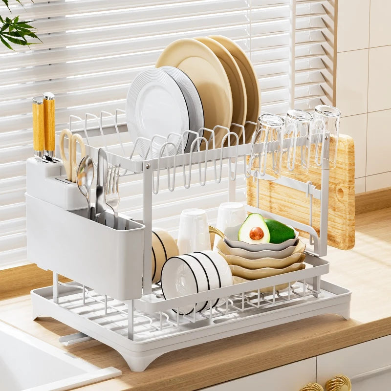 Foldable Kitchen Dish Storage Rack Tableware Drain Rack Plate Cutlery Drain Basket Sink Rack Cupboard Shelf Oasis Select