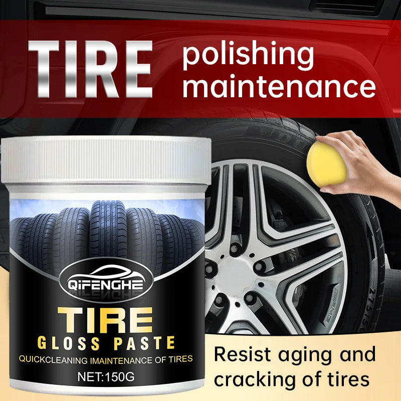 Car Tire Shine Wax – Plastic Renewal & Interior Gloss Protection