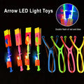 10-Pack LED Light Rockets with Slingshot Launcher – Flying Toy LED Flying Toy Oasis Select 10pcs random COLOR