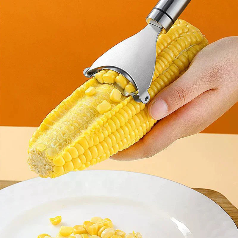 Stainless Steel Kitchen Corn Sheller Manual Corn Planer Household Roe Deer Scissors Efficient And Durable Food Preparation Tool Oasis Select