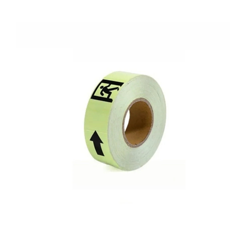 5M Length Emergency Exit Luminous Tape Waterproof Glow ln The Dark Anti-Slip Floor Marker Sign Arrow Design Safety Exit Marker Oasis Select Style 2