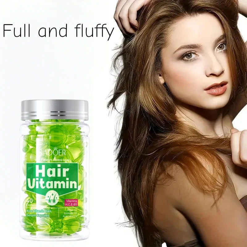 SADOER Aloe Vera Vitamin Hair Essence Capsules 40pcs