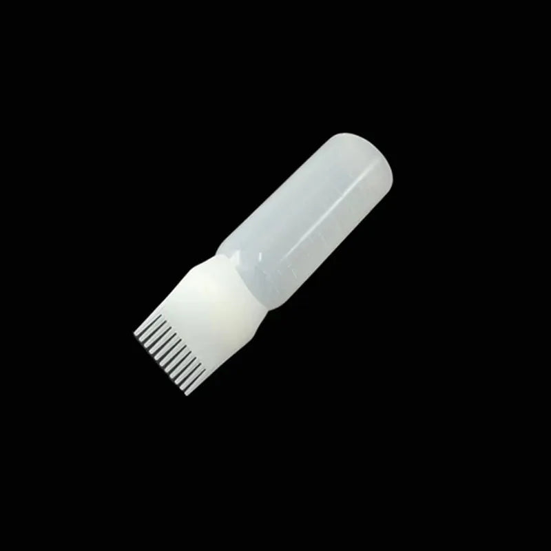 1/2/4pcs Hair Dye Refillable Bottle Comb Professional Salon Hair Oil Applicator Bottles Plastic Dispensing Hairdressing Styling Oasis Select 1pcs white