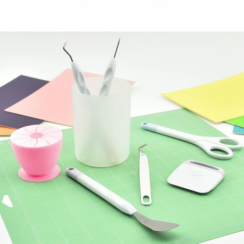6Pcs Craft Vinyl Weeding Tool Set Multi Purpose DIY Hand Tools Scrapbook Sewing Silhouette Relief Carving Cricut Maker Projects Oasis Select