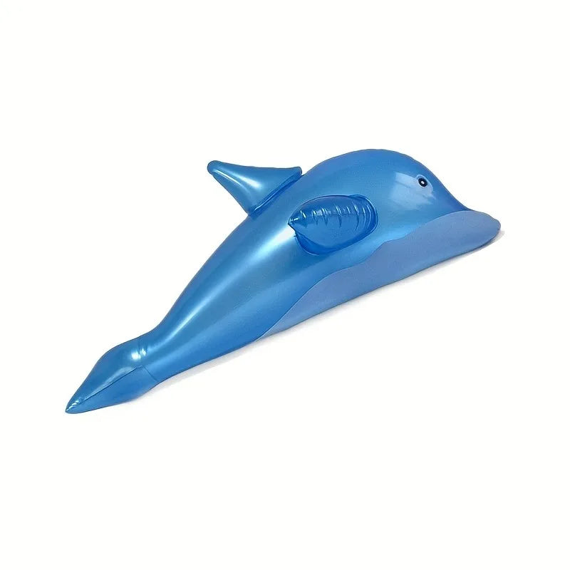 Colorful Inflatable Dolphins, Water Party Toys Dolphins, Suitable for Summer Pool, Beach Splashing Toys Pool Party Balloon Toys Oasis Select Blue 33.5in
