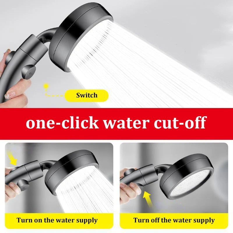 2-in-1 High Pressure Handheld Rainfall Shower Head | Water Saving