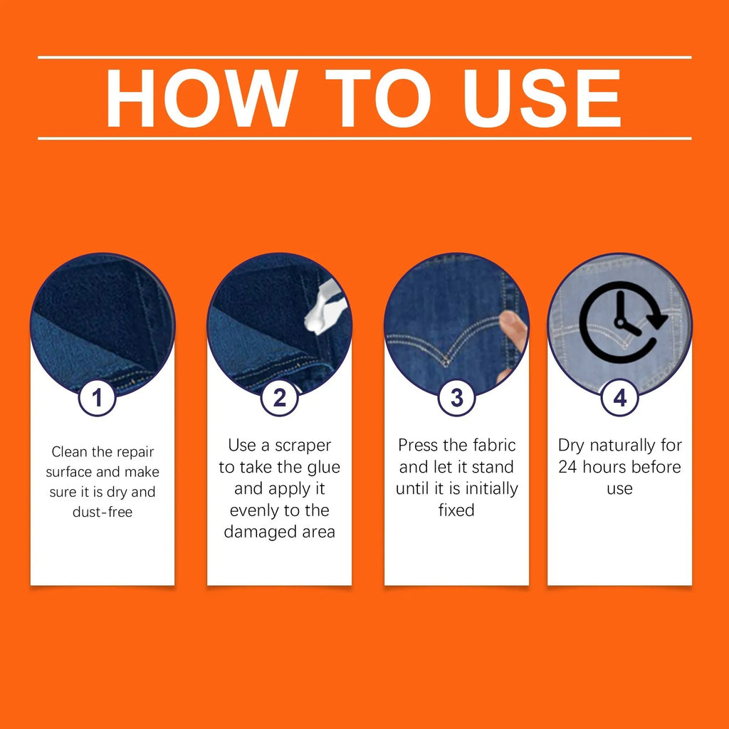 Universal Fabric Glue – No-Sew Adhesive for Leather & Denim Fabric Repair Adhesive Oasis Select