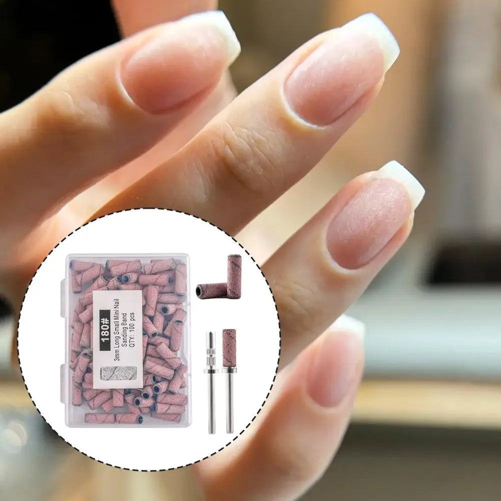 100-Piece Nail Drill Sanding Bands – Manicure & Pedicure Bits Nail Drill Sanding Bands Oasis Select