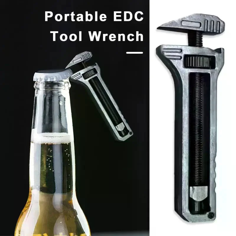 New Mini Wrench Pocket Portable Multitool Tools For Outdoor Camping Compact Titanium Alloy Bottle Opener Outdoor Small Tools Oasis Select