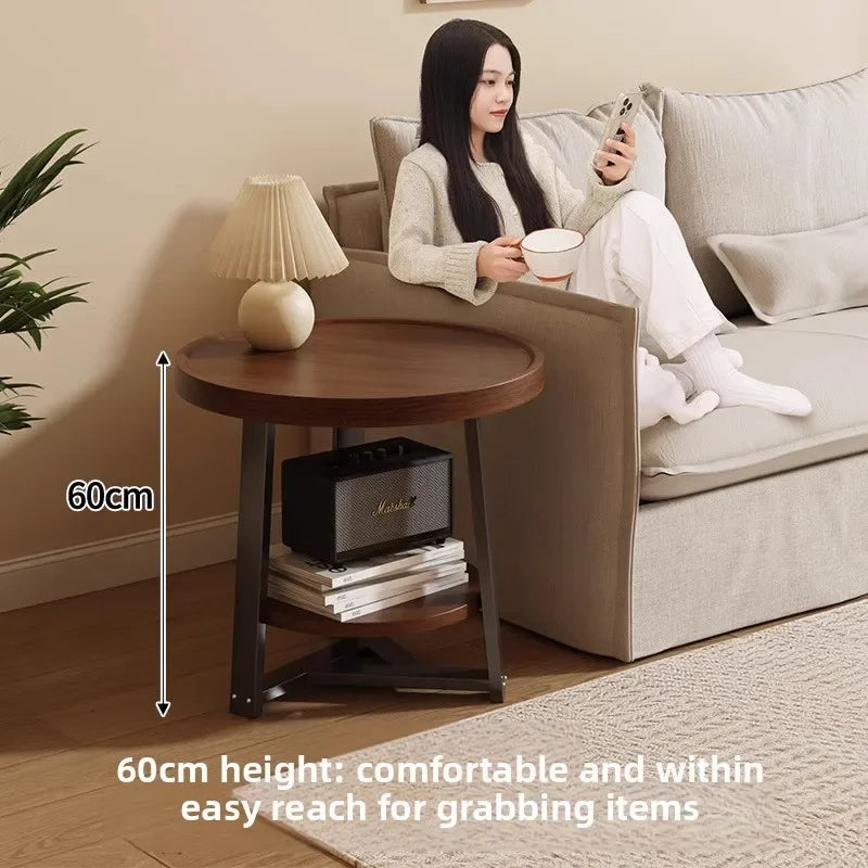 Multi-functional Coffee table Japanese creative annual ring small coffee table small apartment sofa side balcony tea table Oasis Select