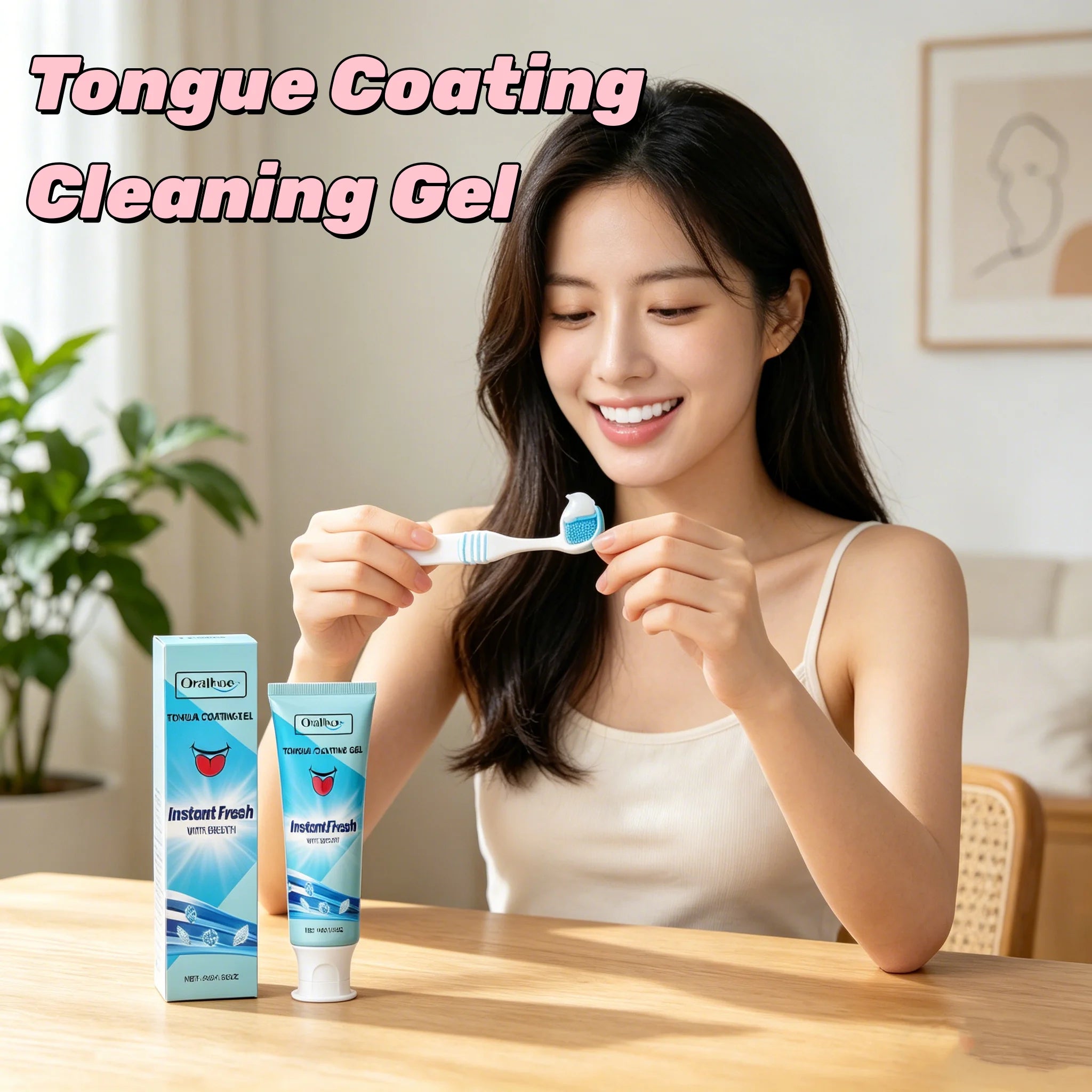 ORALHOE Tongue Cleaning Gel – Fresh Breath Oral Care 45g