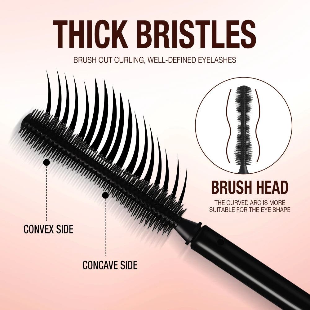 O.TWO.O 4D Fiber Mascara – Volumizing, Curling & Waterproof